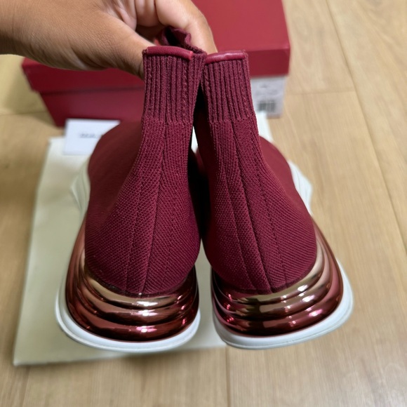 Salvatore Ferragamo Ninette Knit Sock Sneakers Size 8 - Picture 9 of 12